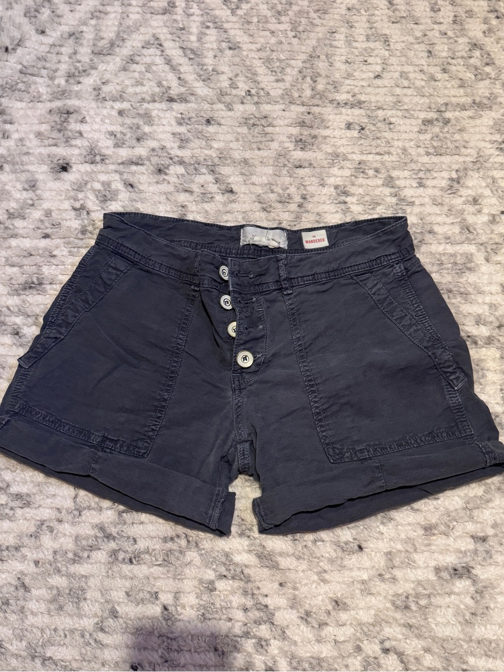 Anthropologie The Wanderer Slate Grey Shorts 26